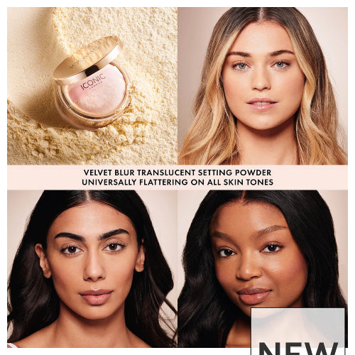 POLVO SUELTO VELVET BLUR TRANSLUCIDO 10GR - ICONIC LONDON - Adrissa Beauty - Maquillaje