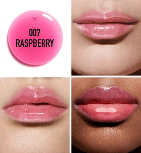 TINTA LIP GLOW OIL 007 RASPBERRY - DIOR - Adrissa Beauty - Maquillaje