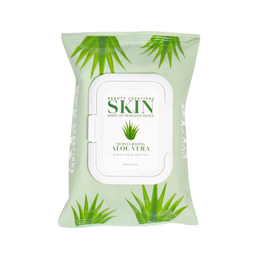 TOALLITA DESMAQUILLANTE ALOE VERA 30 WIPES - BEAUTY CREATIONS - Adrissa Beauty - Cuidado de la piel