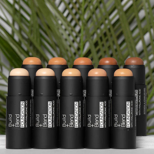 BASE BARRA BUILD + BLEND ACIDO HIALURONICO BBFS07 WARM CARAMEL - PALLADIO - Adrissa Beauty - maquiilaje
