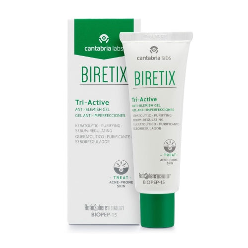 GEL TRI-ACTIVE ANTI-IMPERFECCIONES SEBORREGULADOR 50ML - BIRETIX - Adrissa Beauty - Cuidado de la piel