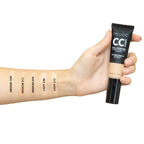 BASE CC CREAM OIL FREE CC21 LIGHT 21C - PALLADIO - Adrissa Beauty - Maquillaje