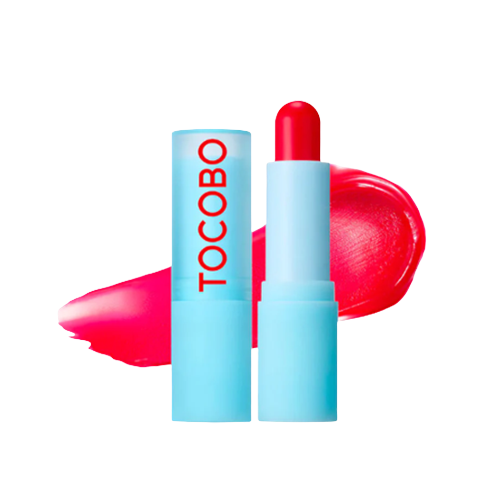 BALSAMO LABIAL GLASS TINTED FLUSH CHERRY - TOCOBO - Adrissa Beauty -