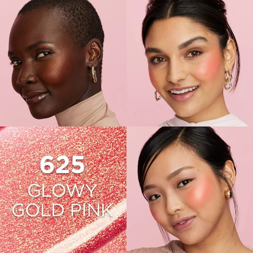 RUBOR LUMI LE LIQUID BLUSH DEWY GOLD PINK 625 - LOREAL - Adrissa Beauty - Maquillaje