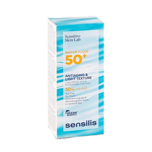 PROTECTOR SOLAR FLUIDO BASE AGUA 50SPF 40ML - SENSILIS - Adrissa Beauty -