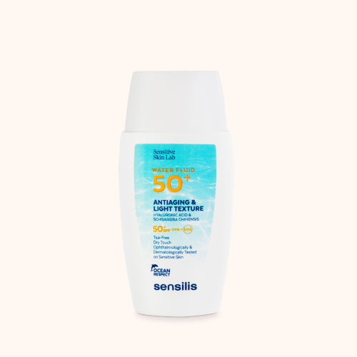 PROTECTOR SOLAR FLUIDO BASE AGUA 50SPF 40ML - SENSILIS - Adrissa Beauty -