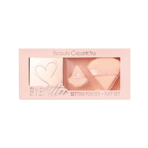 KIT BYE FILTER TRANSLUCENT + 2PUFF 30GR - BEAUTY CREATIONS - Adrissa Beauty - Maquillaje de rostro