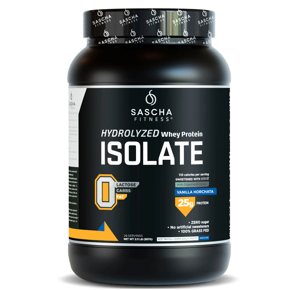 PROTEINA ISOLATE VANILLA HORCHATA 957GR - SASCHA FITNESS - Adrissa Beauty -