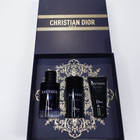 SET SAUVAGE 100ML 3PZAS C - DIOR - Adrissa Beauty -