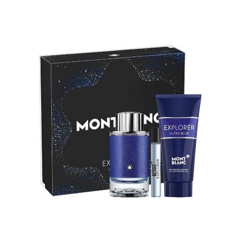 SET EXPLORER ULTRA BLUE 3PZAS 100ML C - MONT BLANC - Adrissa Beauty -