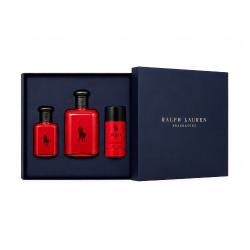 SET POLO RED EDT 125ML 3PZAS C - RALPH LAUREN - Adrissa Beauty - Perfumes y colonias