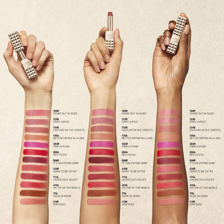 LABIAL SPIKE VALENTINO MATTE 123R SPIKE A POSE - VALENTINO - Adrissa Beauty - LABIAL