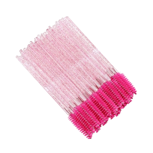PAQUETE CEPILLO PESTAÑAS DESECHABLES 50PZAS - SHEIN - Adrissa Beauty -