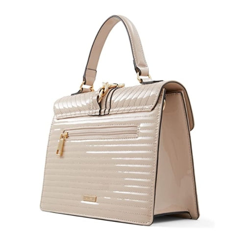 CARTERA BEIGE CON POM PON JERILINI - ALDO - Adrissa Beauty -