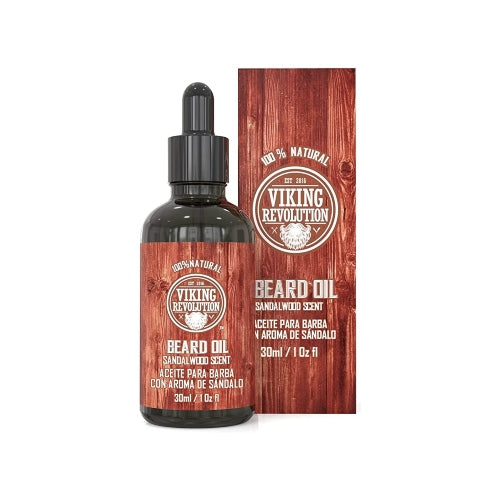 ACEITE BARBA SANDAL WOOD - VIKING REVOLUTION - Adrissa Beauty -