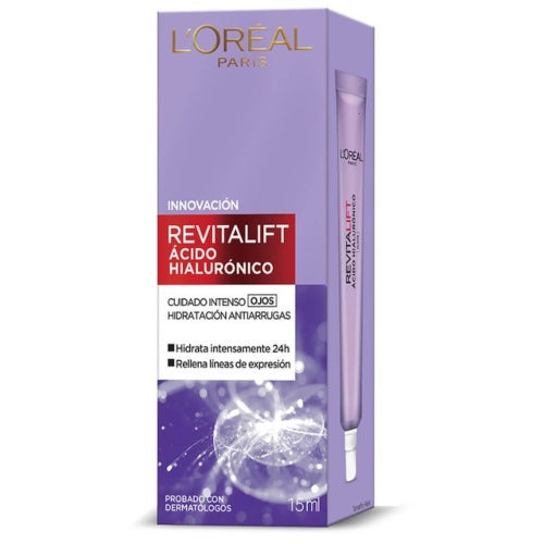 CONTORNO OJOS CREMA ACIDO HIALURONICO - LOREAL - Adrissa Beauty - Cuidado de la piel