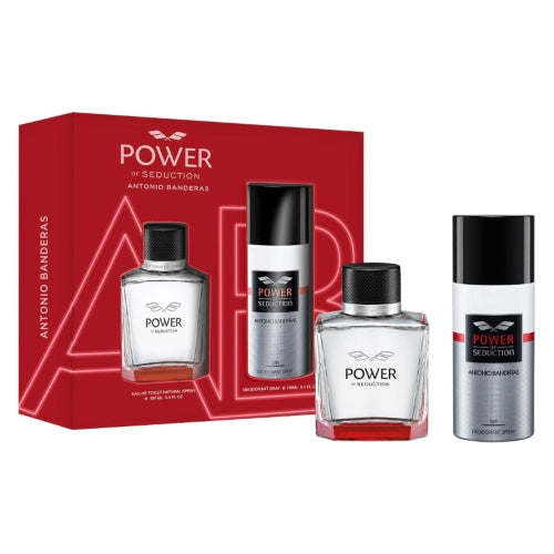 SET POWER OF SEDUCTION 100ML C 2PZAS - ANTONIO BANDERAS - Adrissa Beauty -