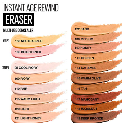 CORRECTOR AGE REWIND 130 MEDIUM - MAYBELLINE - Adrissa Beauty - Maquillaje