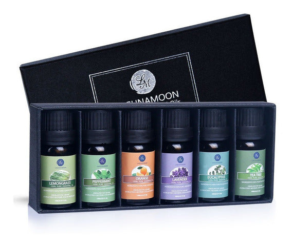 ACEITES ESENCIALES 6 FRASCOS - LAGUNAMOON - Adrissa Beauty - Cuidado de la piel