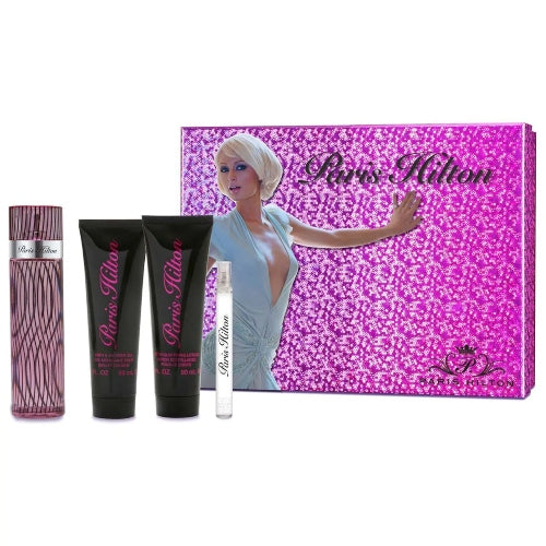 SET PARIS HILTON 100ML 4PZAS D - PARIS HILTON - Adrissa Beauty - Perfumes y colonias