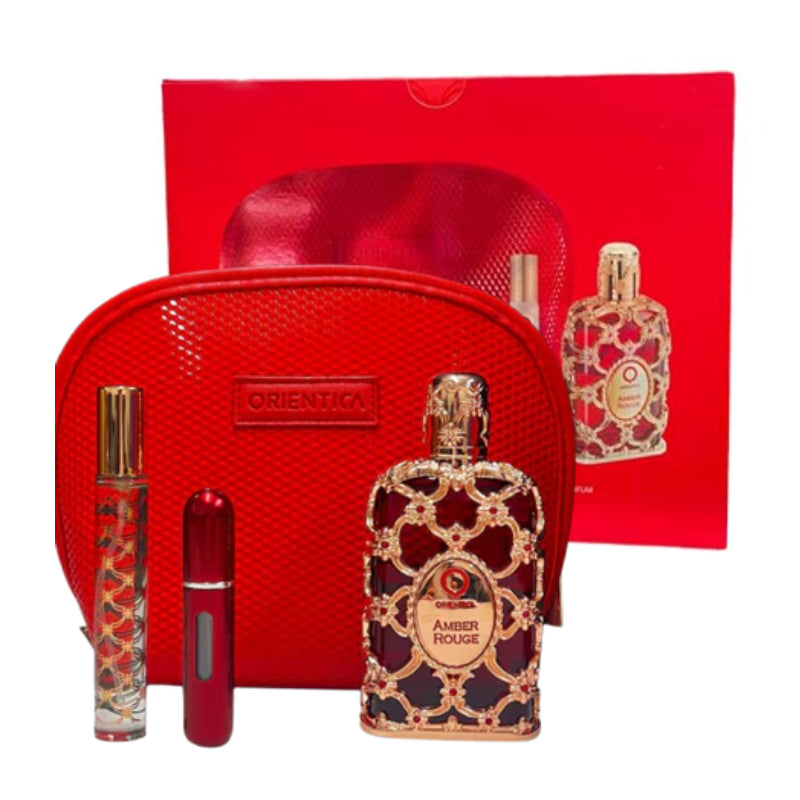 SET AMBER ROUGE 80ML 4PZAS D - ORIENTICA - Adrissa Beauty -