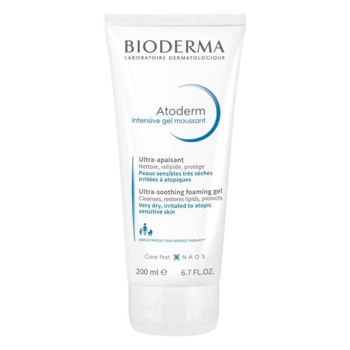 GEL INTENSIVE ATODERM GEL MOUSSANT 200ML - BIODERMA - Adrissa Beauty -