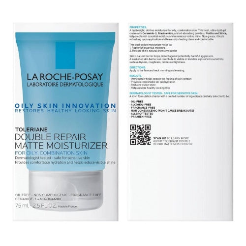 CREMA HIDRATANTE FACIAL TOLERIANE PIEL GRASA - LA ROCHE POSAY - Adrissa Beauty -