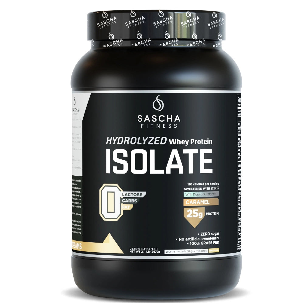 PROTEINA ISOLATE CARAMEL 957GR - SASCHA FITNESS - Adrissa Beauty -