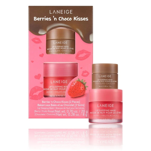 KIT BERRIES N CHOCO KISSES 20GR + 8GR - LANEIGE - Adrissa Beauty -