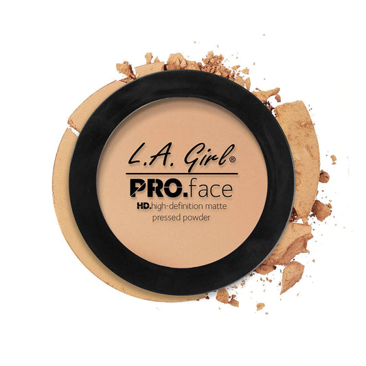 POLVO COMPACTO PRO.FACE NUDE BEIGE GPP605 - LA GIRL - Adrissa Beauty - Maquillaje