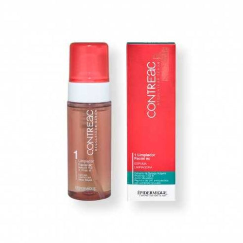 LIMPIADOR FACIAL ESPUMA CONTREAC 155ML - EPIDERMIQUE - Adrissa Beauty -