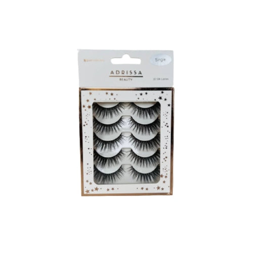 PESTAÑAS SINGLE 5PARES - ADRISSA BEAUTY - Adrissa Beauty -
