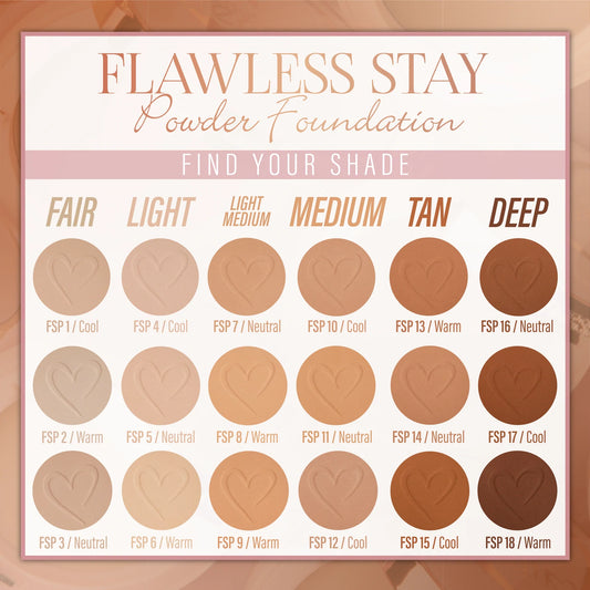 POLVO FLAWLESS STAY FSP14 - BEAUTY CREATIONS - Adrissa Beauty - Maquillaje
