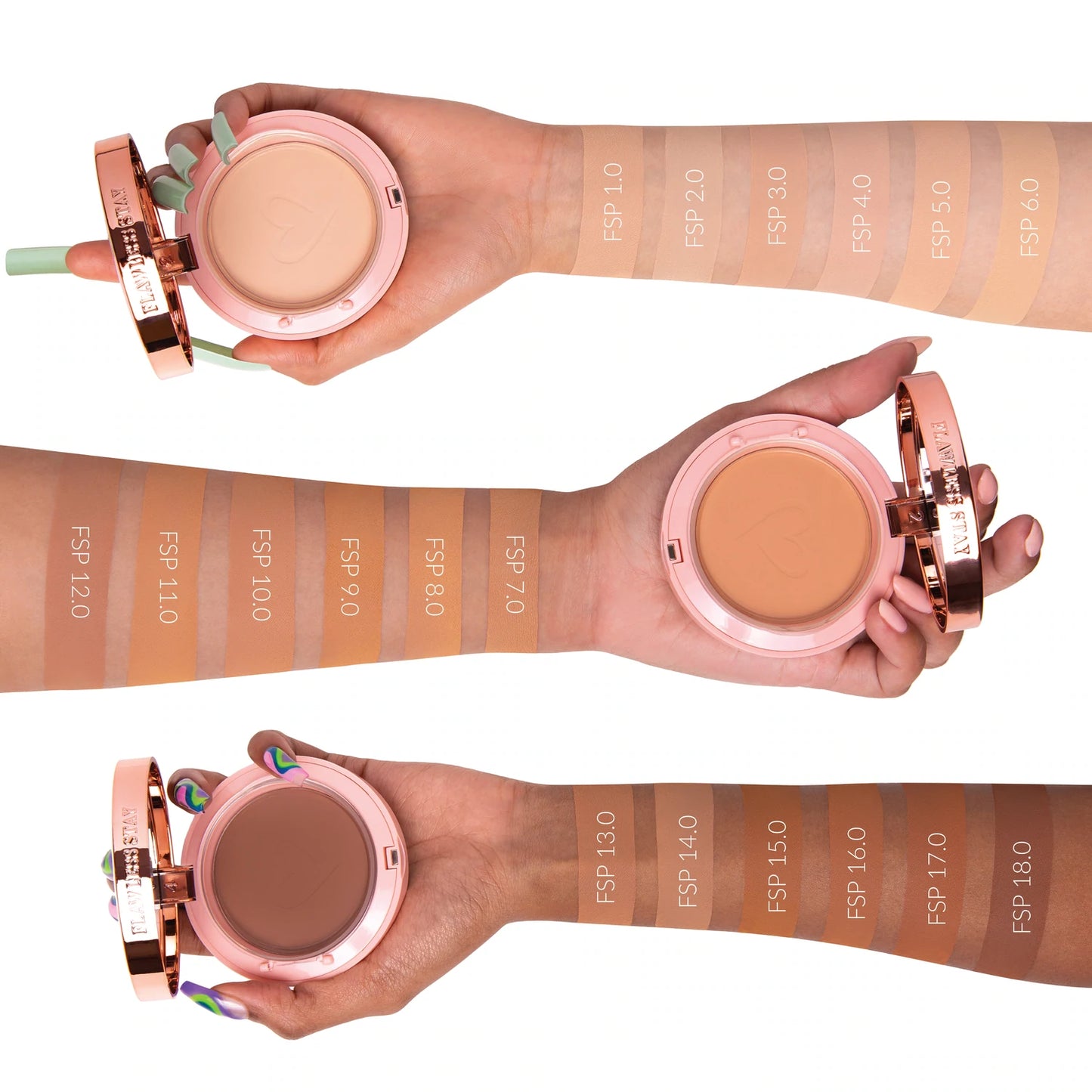 POLVO FLAWLESS STAY FSP17 - BEAUTY CREATIONS - Adrissa Beauty - Maquillaje