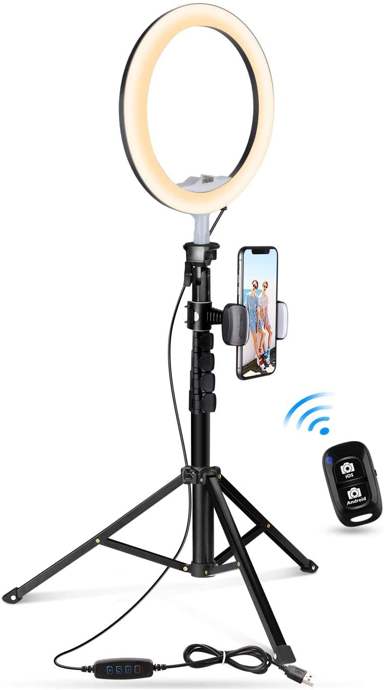 RING LIGHT 10.2 PULGADAS SELFIE CON TRIPODE - UBEESIZE - Adrissa Beauty -