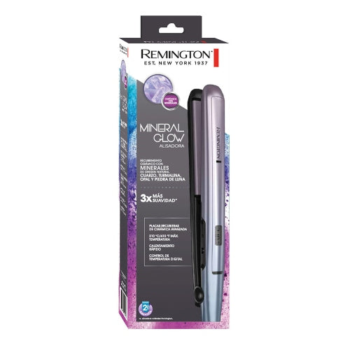 PLANCHA MINERAL GLOW 410F - REMINGTON - Adrissa Beauty -