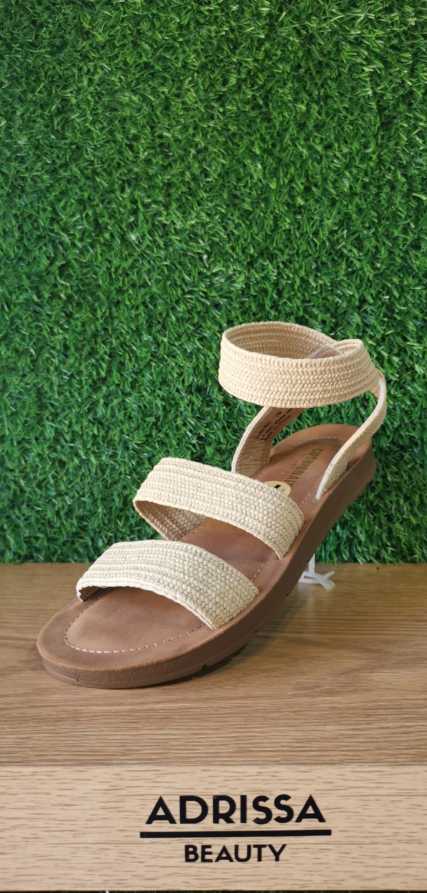 SANDALIAS CUSHION BEIGE CRUZADAS 7 - CUSHIONAIRE - Adrissa Beauty - Calzado