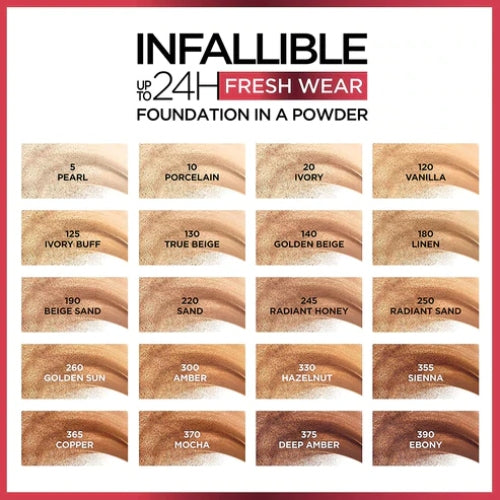 POLVO INFALLIBLE 24H 220 SAND - LOREAL - Adrissa Beauty - Maquillaje