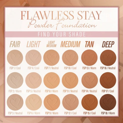 POLVO FLAWLESS STAY FSP8 - BEAUTY CREATIONS - Adrissa Beauty - Maquillaje