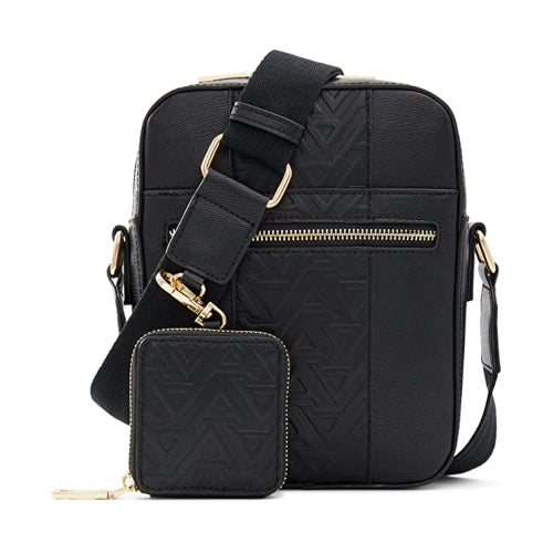 BANDOLERO NEGRO CON MONEDERO CABALLERO - ALDO - Adrissa Beauty - Bolsos, billeteras y estuches