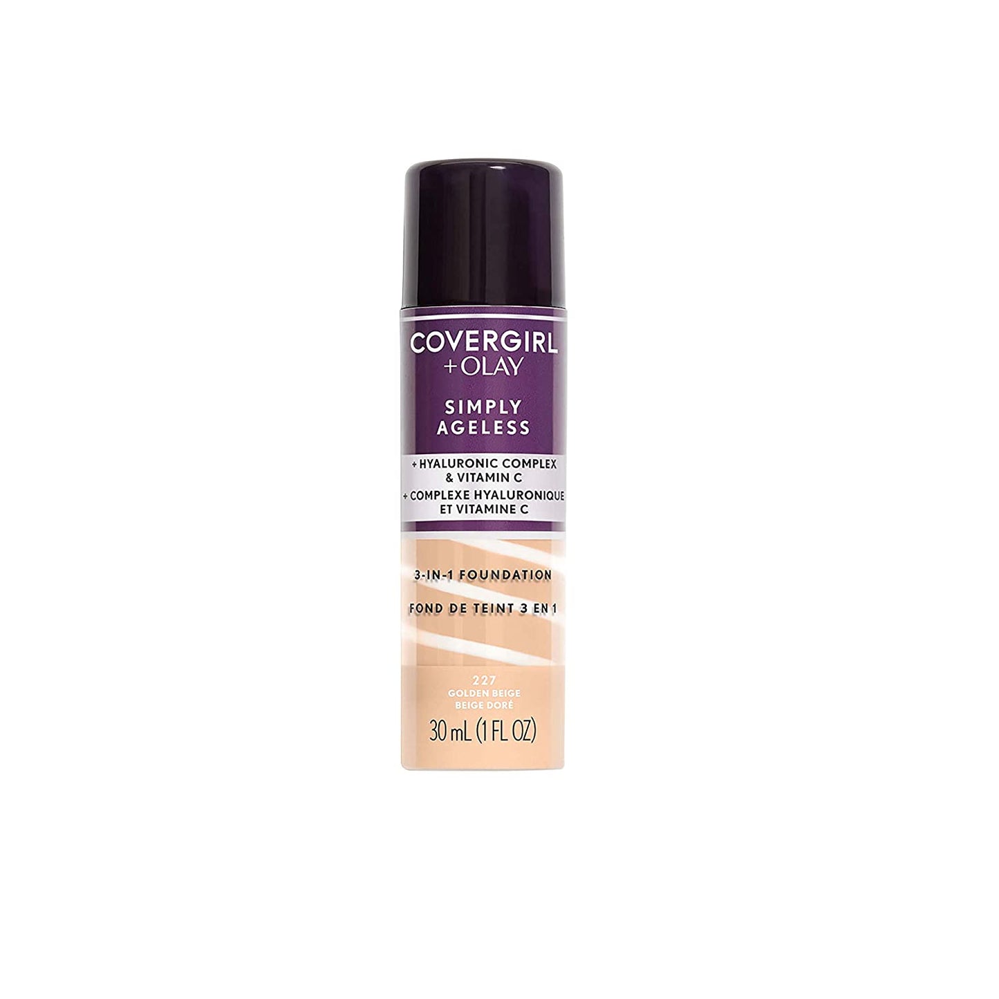 BASE SIMPLY AGELESS 227 GOLDEN BEIGE - COVERGIRL - Adrissa Beauty - Maquillaje