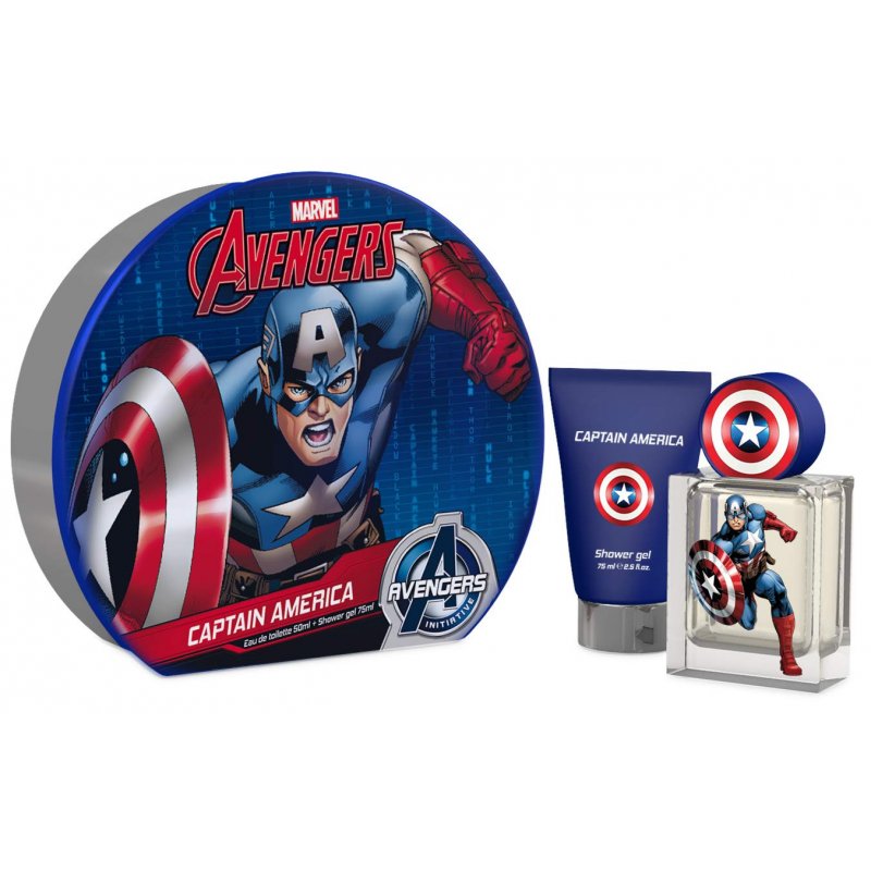 SET CAPITAN AMERICA LATA - MARVEL - Adrissa Beauty - Perfumes y colonias
