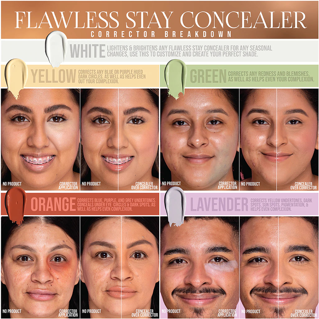 CORRECTOR FLAWLESS STAY WHITE - BEAUTY CREATIONS - Adrissa Beauty - Maquillaje