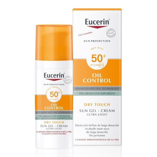 PROTECTOR SOLAR DRY TOUCH SUN GEL SPF50+ 50ML - EUCERIN - Adrissa Beauty -