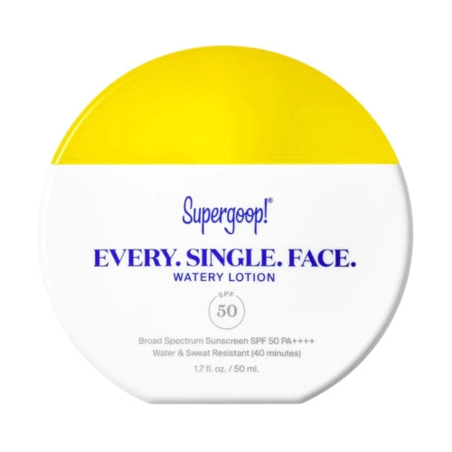 PROTECTOR SOLAR EVERY SINGLE FACE 50SPF - SUPERGOOP - Adrissa Beauty - Cuidado de la piel