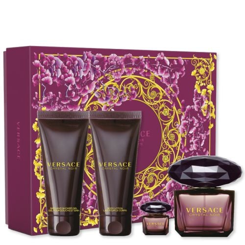 SET CRYSTAL NOIR 4PZAS 90ML - VERSACE - Adrissa Beauty -