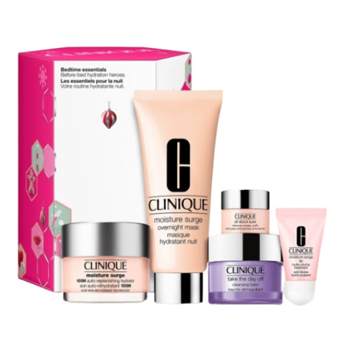 SETR BEDTIME ESSENTIALS 5PZAS - CLINIQUE - Adrissa Beauty -