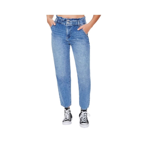 JEANS ARRUCHADO TALLA L - FOREVER 21 - Adrissa Beauty - Pantalones