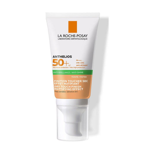 PROTECTOR SOLAR ANTHELIOS GEL CREMA C/COLOR 50+ 50ML - LA ROCHE POSAY - Adrissa Beauty - Cuidado de la piel