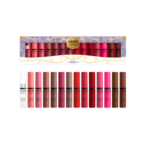 KIT BUTTER LIP GLOSS 14PZAS - NYX - Adrissa Beauty -